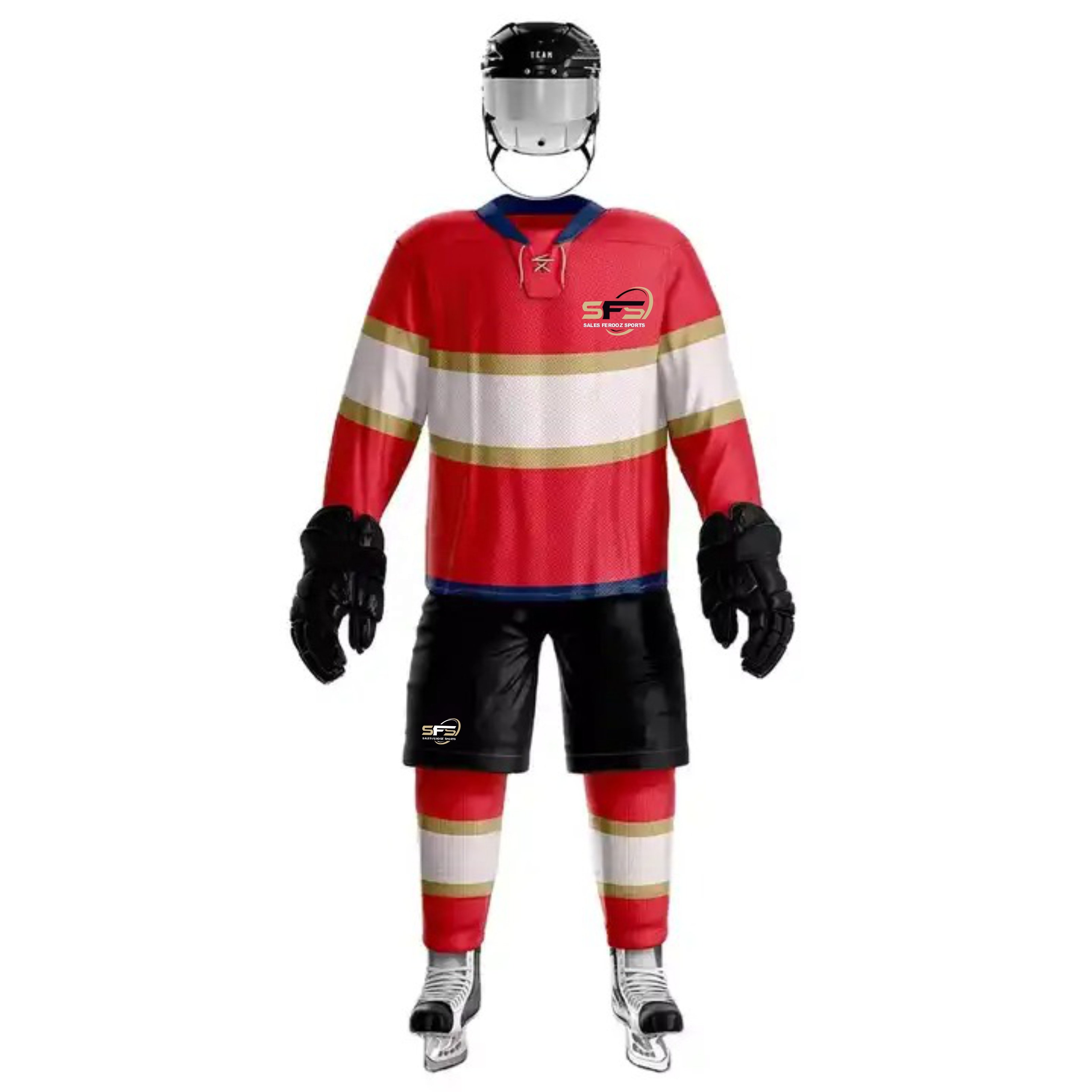 Professional production sublimation printed Ice Hockey Uniform Ice Hockey Jersey Custom Team Men Ice Hockey UniformSFS-IHU-001