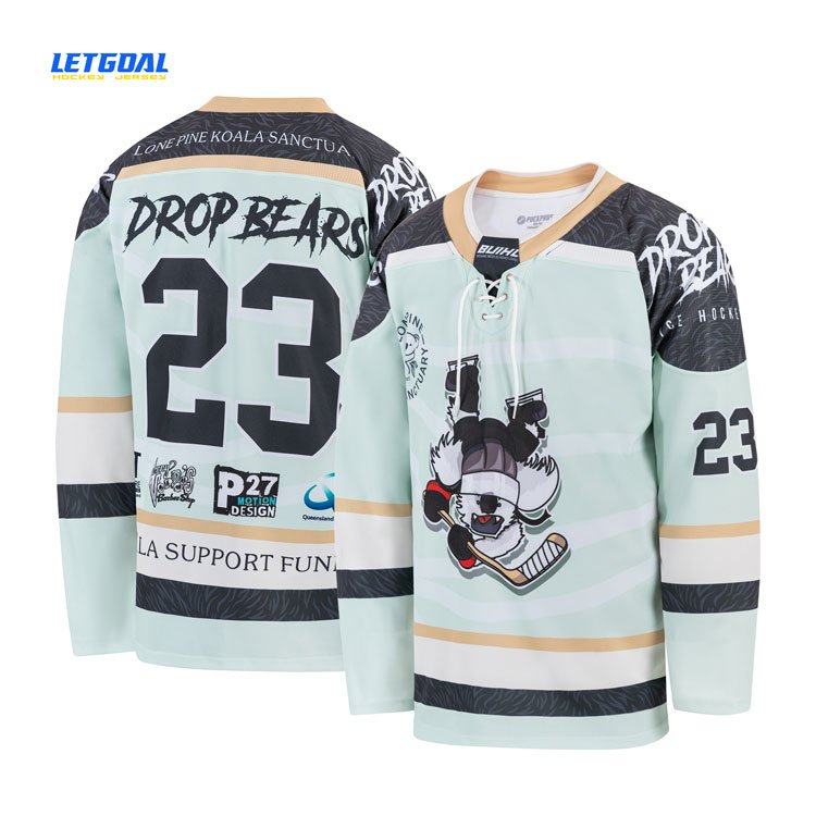 Custom Sublimation Hockey Jersey Long Sleeves Jersey High Quality Team Uniform Jerseys 100% Polyester