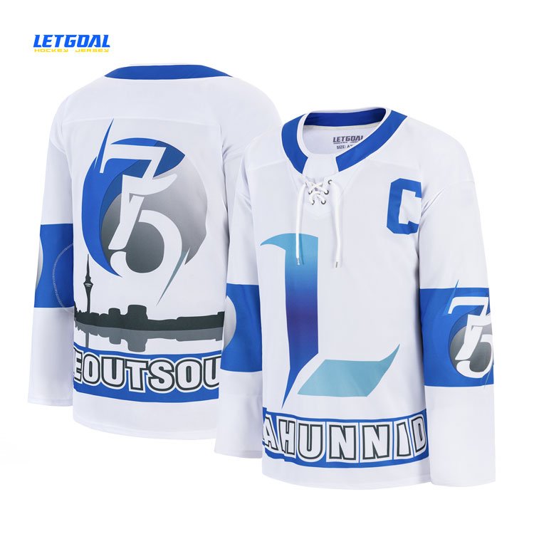 Custom Sublimation Hockey Jersey Long Sleeves Jersey High Quality Team Uniform Jerseys 100% Polyester