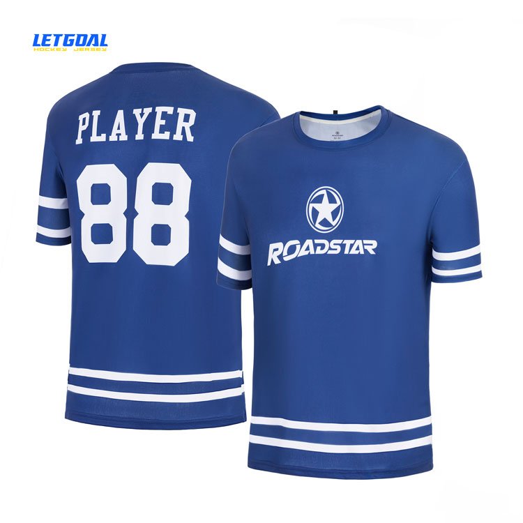 Custom Sublimation Hockey Jersey Long Sleeves Jersey High Quality Team Uniform Jerseys 100% Polyester