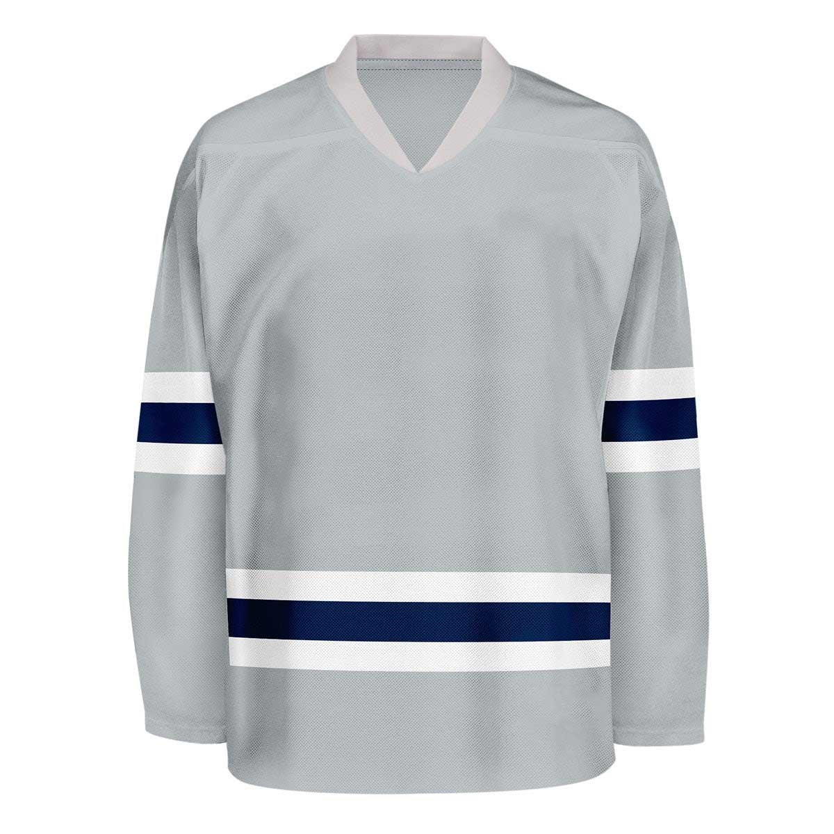 High quality long sleeve jersey for men sublimated custom v neck ice hockey jerseys