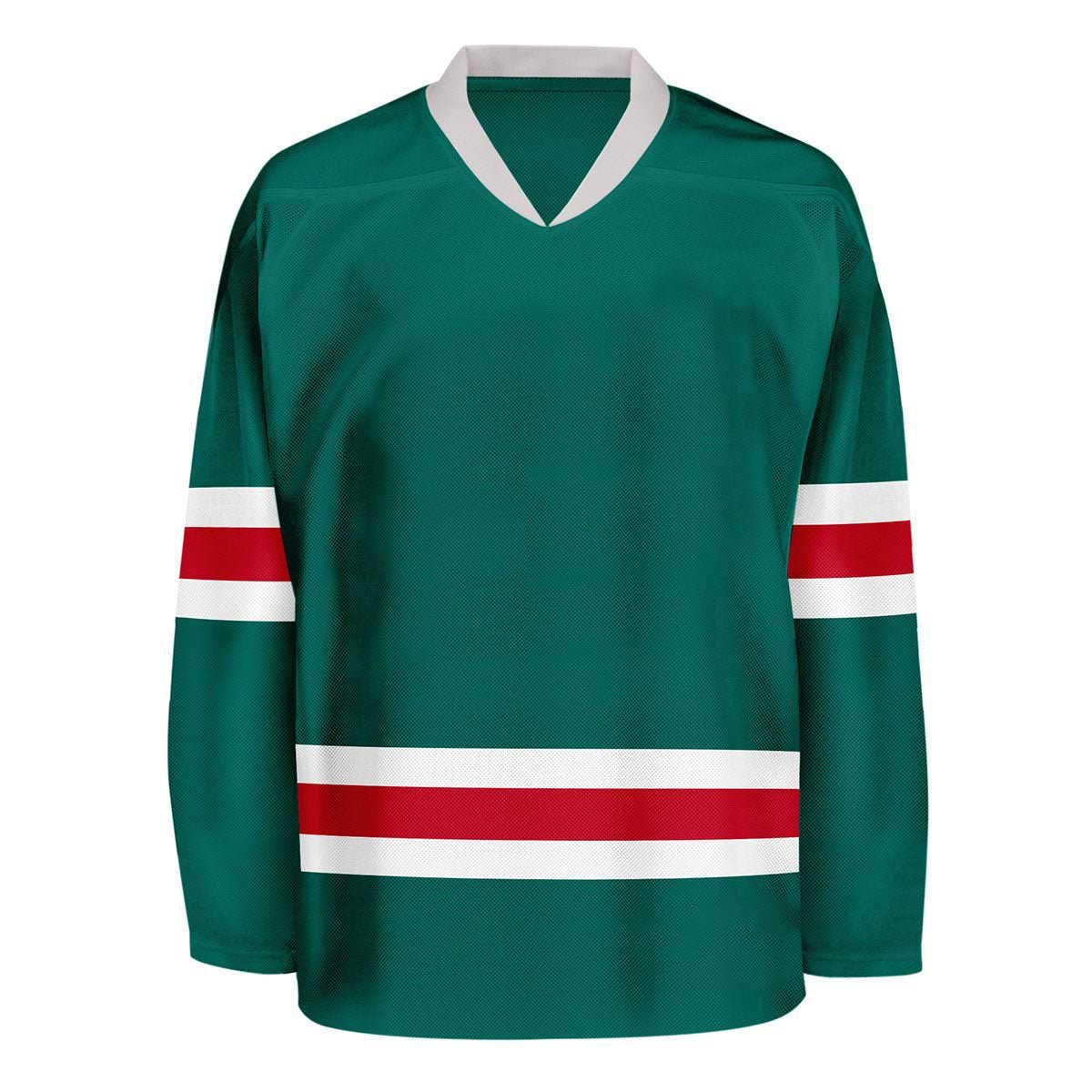 High quality long sleeve jersey for men sublimated custom v neck ice hockey jerseys