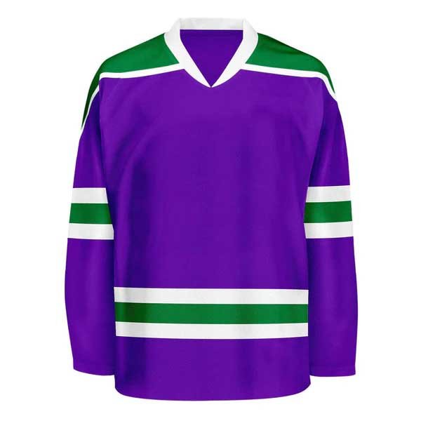 High quality long sleeve jersey for men sublimated custom v neck ice hockey jerseys