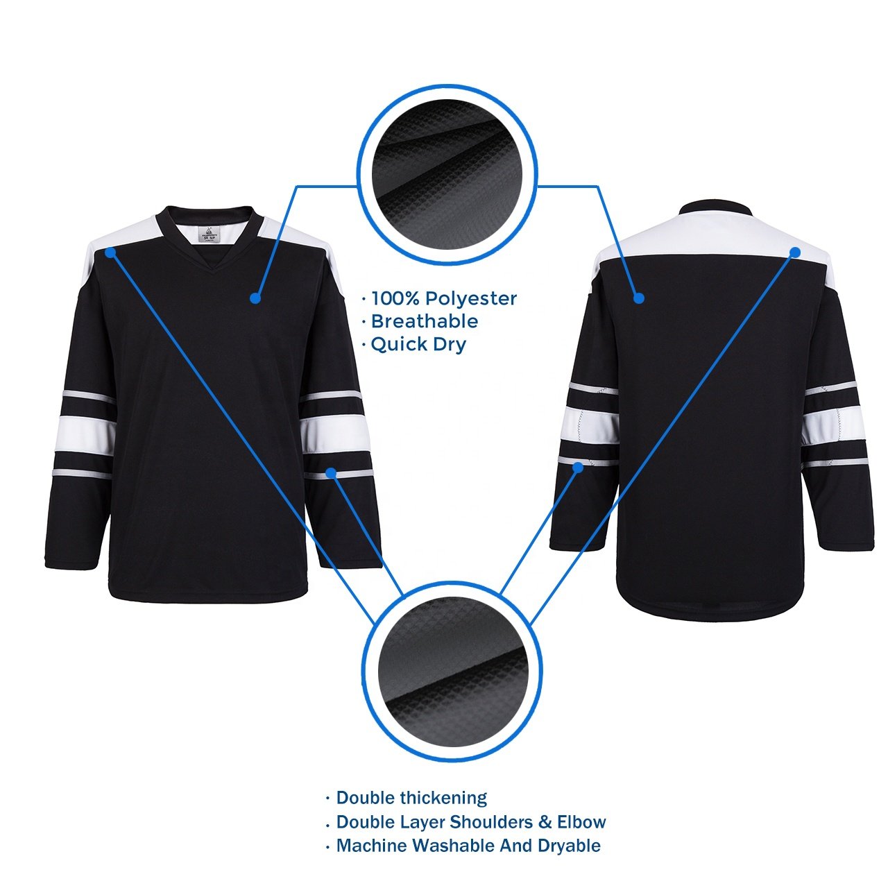 Customized collar logo lace up custom hockey jerseys twill custom jerseys hockey blank ice hockey jersey