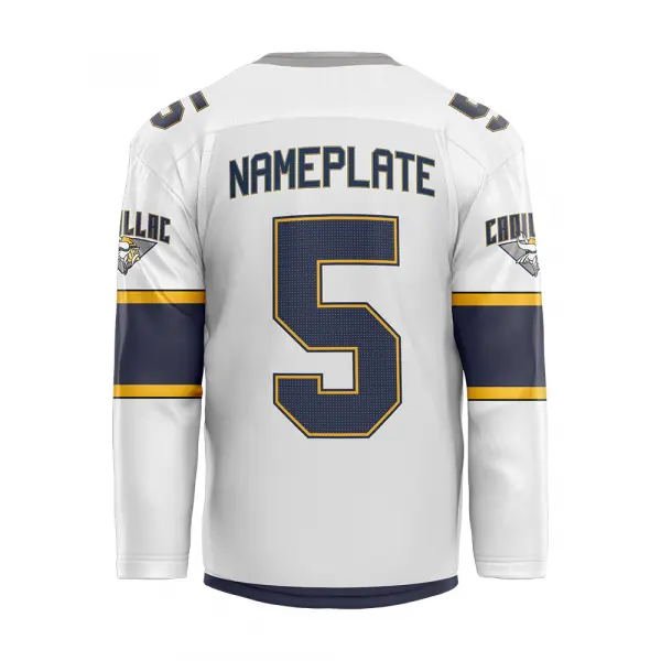 Cheap unique different name number hockey uniform girls field orange ice hockey jersey custom team