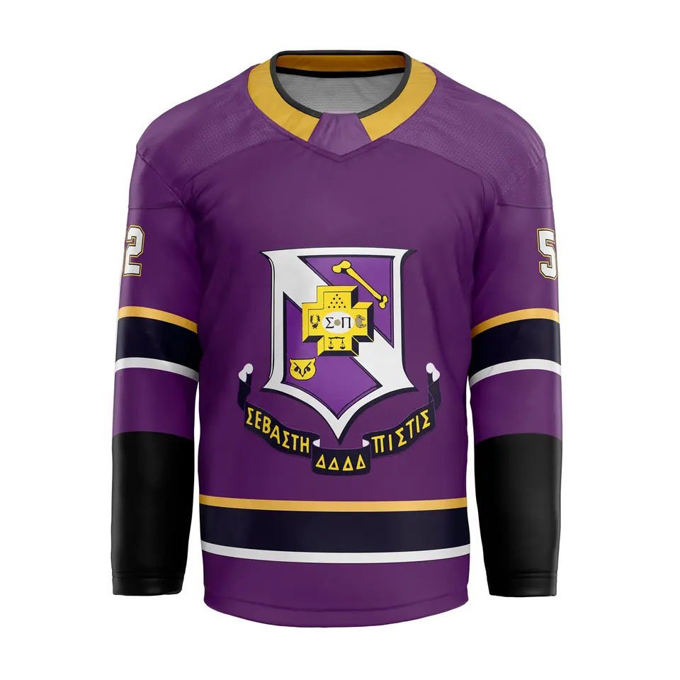 Cheap unique different name number hockey uniform girls field orange ice hockey jersey custom team