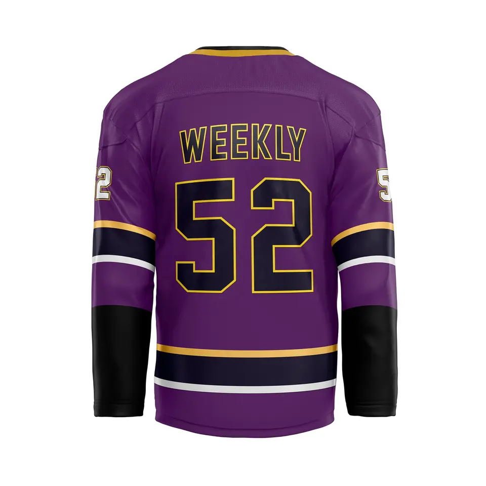 Cheap unique different name number hockey uniform girls field orange ice hockey jersey custom team