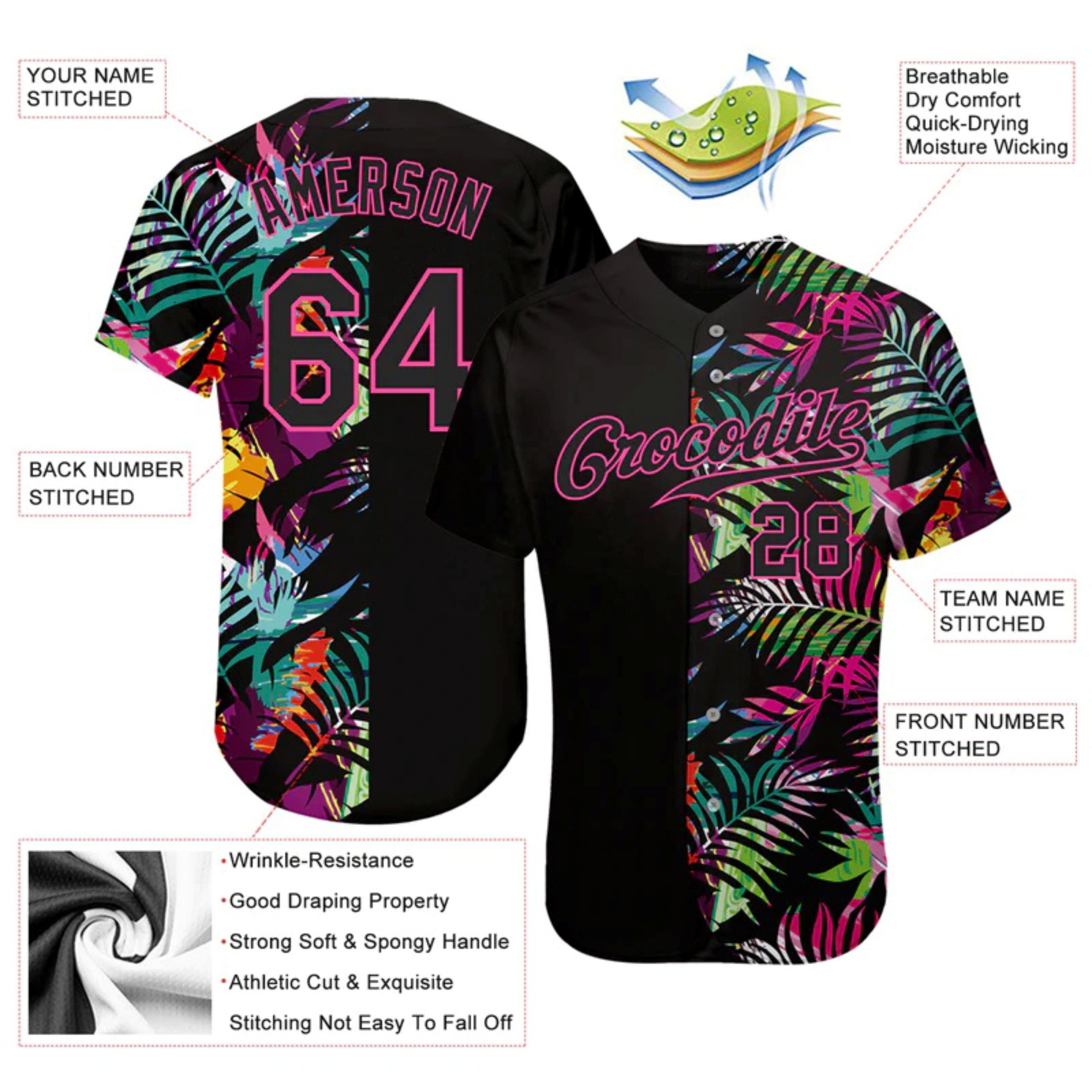 Wholesale Baseball Jersey Comfortable High-Quality Design for Teams Sports Casual Wear Outfits Sublimation Printed Baseball