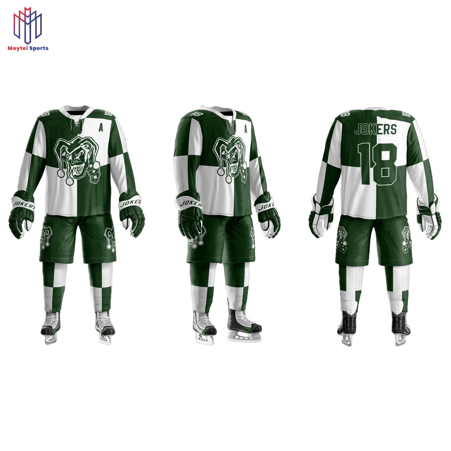 100% Polyester Team Breathable Field Hockey Jersey Men Sublimation Ice Hockey Uniform