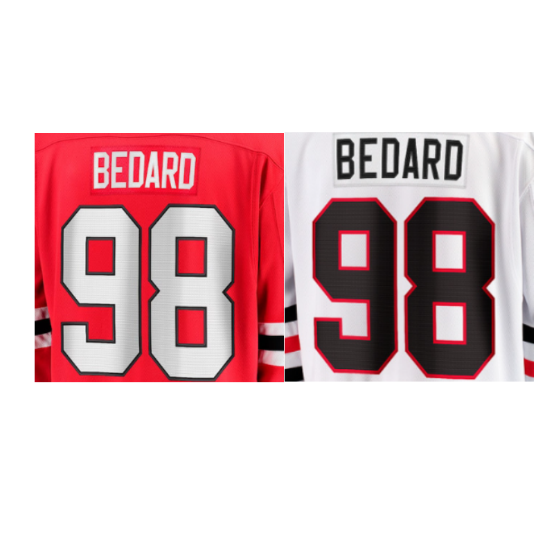 Wholesale Top Stitched Sports Ice Hockey Jerseys Chicago 98 Connor Bedard 71 Taylor Hall 00 Griswold 9 Hull 7 Chelios