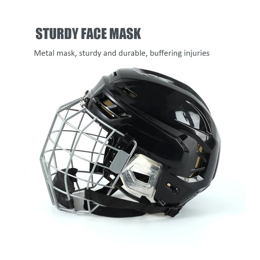 2024 Hockey Facemask Face Shields Custom ice Hockey Solid Color With Steel Wire Hockey Helmet Face Protective Mask