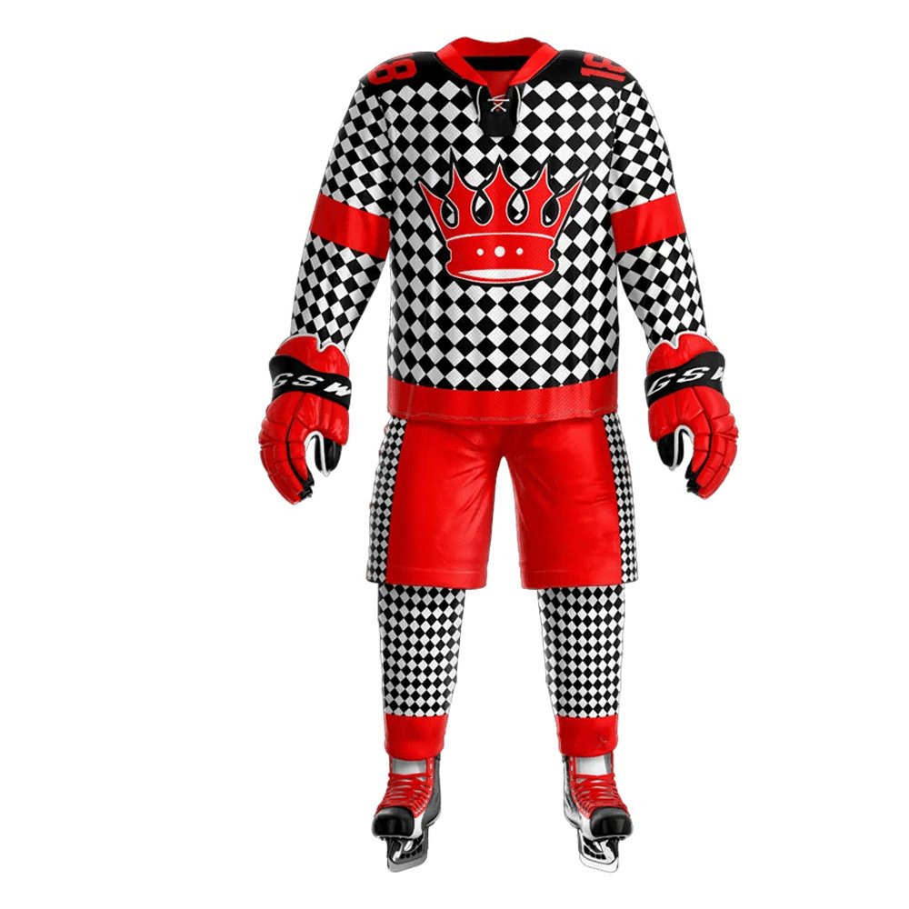 100% Polyester Breathable Sublimation Ice Hockey Uniform from Pakistan Team Sports Uniform Sets Sportswear at Competitive Price