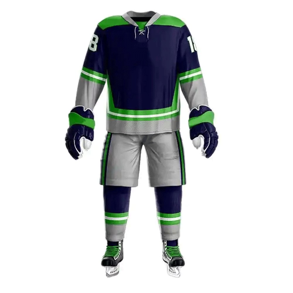 100% Polyester Breathable Sublimation Ice Hockey Uniform from Pakistan Team Sports Uniform Sets Sportswear at Competitive Price