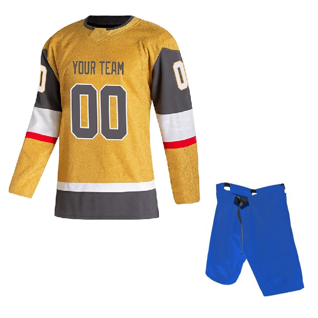 Ice Hockey Uniforms With Custom Designs, Breathable Fabrics And Comfortable Fit Available In Bulk