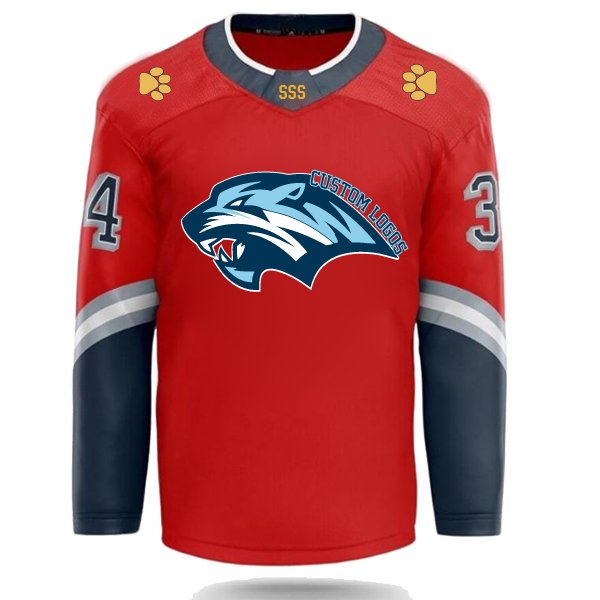 OEM Factory Orange And Socks Khl Russian Ice Goalie Blank Long Sleeve La Kings Hockey Jersey