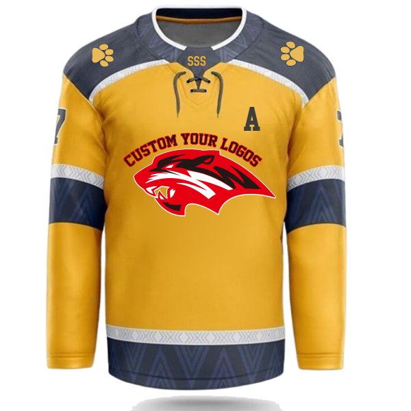 OEM Factory Orange And Socks Khl Russian Ice Goalie Blank Long Sleeve La Kings Hockey Jersey