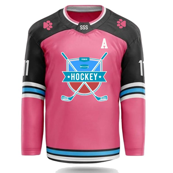 OEM Factory Orange And Socks Khl Russian Ice Goalie Blank Long Sleeve La Kings Hockey Jersey