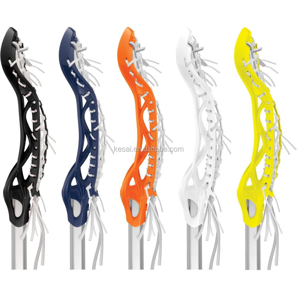 New material Less greasy Wholesales design Logo Men Women Professional Nylon custom Lacrosse Head