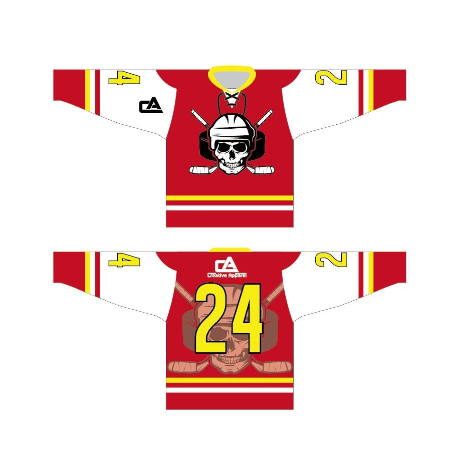 Design polyester mesh ice hockey jersey any logo sublimation