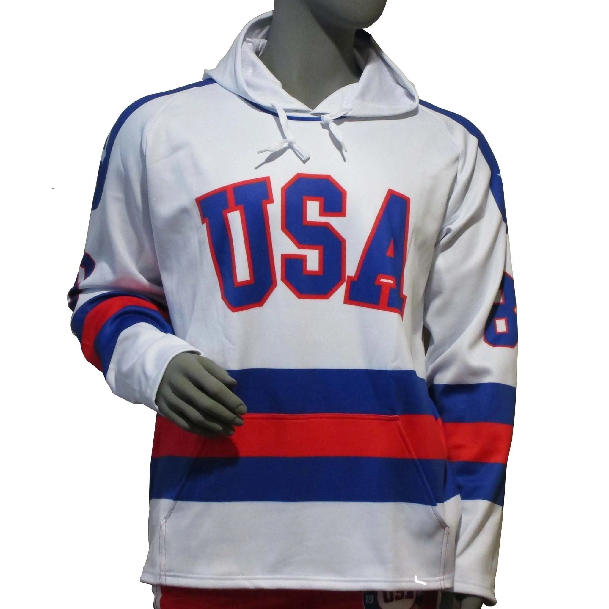 Full patch and embroidery work Fleece patches Men's Vintage Lacer Pullover mens hockey hoodie