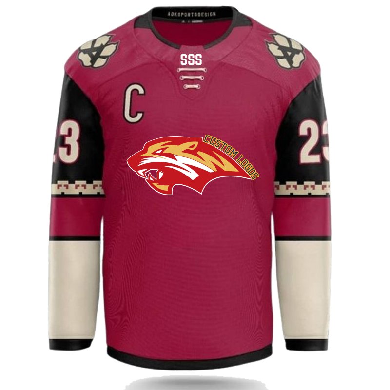 OEM Factory Nino Logo Size 56 Designer Practice Jake Oettinger Red Custom Hockey Jersey
