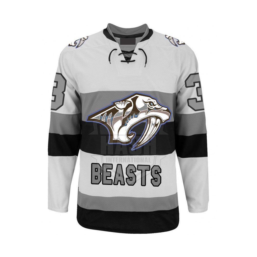 New Fashion Sublimation Ice Hockey Jersey Customized Logo Team Sports Sublimation Ice Hockey Jersey