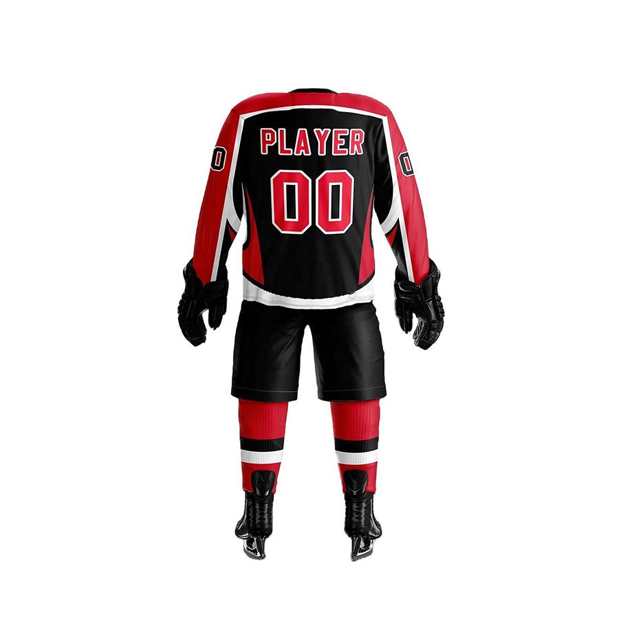 Custom Made Sublimated Ice Hockey Wear Uniforms Sportswear Ready To Ship Comfortable Low MOQ Ice Hockey Uniforms Supplier