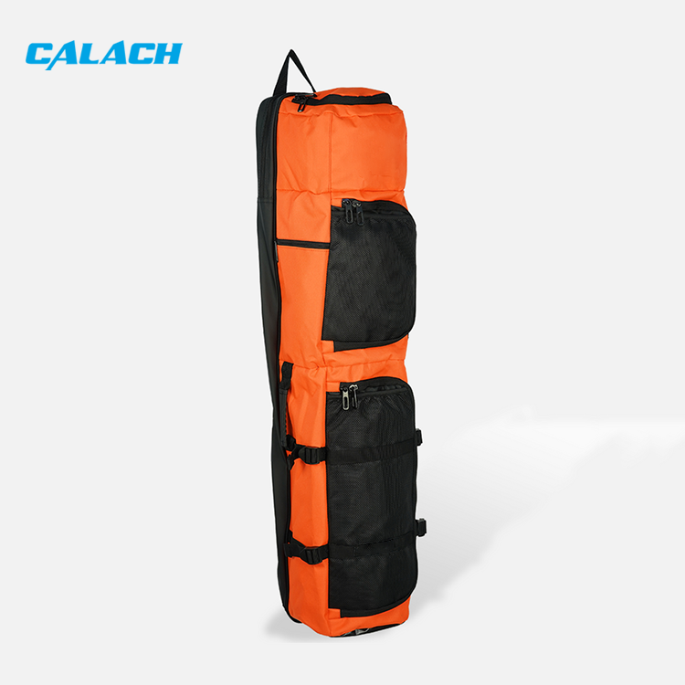 Oem odm 3-4 hockey stick backpack waterproof gym sports iice ball 600d polyester hockey stick kits bags
