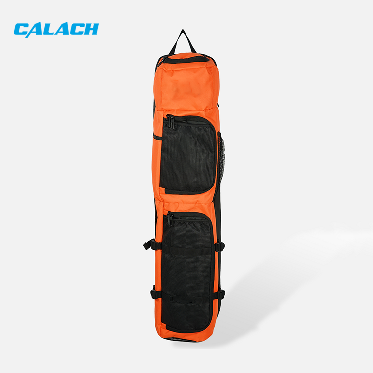 Oem odm 3-4 hockey stick backpack waterproof gym sports iice ball 600d polyester hockey stick kits bags