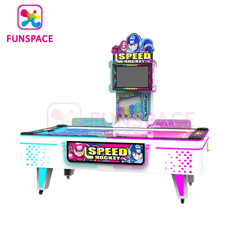 Funsapce Earn Money Coin Operated Arcade Mesa De Hockey De Aire Air Hockey Table Gaming Machine With Electronic Scorer