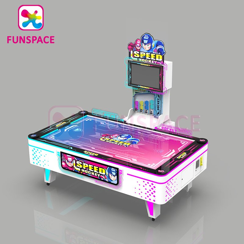 Funsapce Earn Money Coin Operated Arcade Mesa De Hockey De Aire Air Hockey Table Gaming Machine With Electronic Scorer
