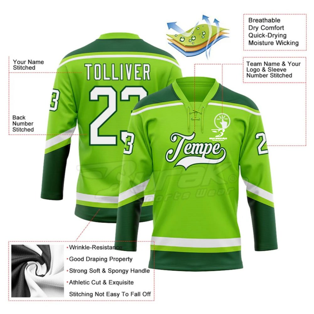 Latest Design Plus Size Custom Embroidery Hockey Wear Sublimation Training Ice Hockey Uniform
