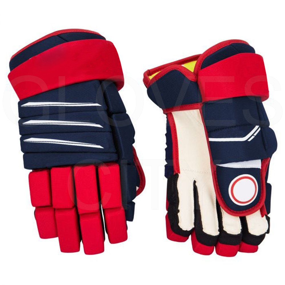 Custom Logo Nylon Mesh Ice Hockey Gloves Outdoor Ball Hockey Playing Gloves with Unique Design