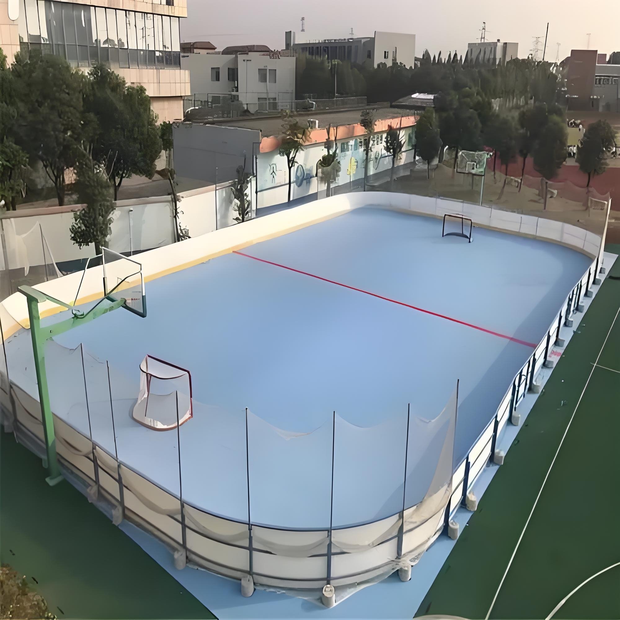 Outdoor Indoor Sport Synthetic Ice UHMWPE Skating Hockey Board Interlocking Flooring Ice Sheets Durable Plastic Hockey Rink