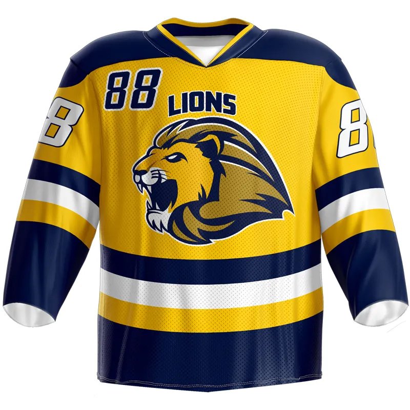 Design Your Own Logo Ice Hockey Jersey High Quality Sublimated Uniform