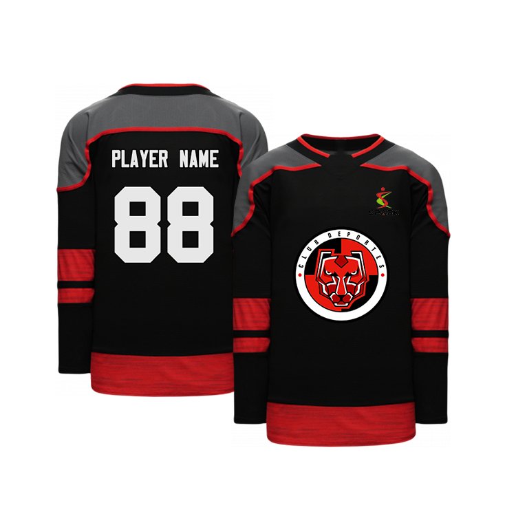 Custom Logo Adult Professional Team Tackle Twill Ice Hockey Jersey High Quality Wear with Sublimation Ice Hockey Uniform
