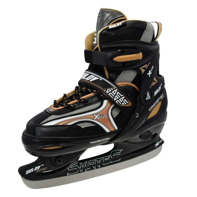Athletes figure skate ice skates beginners ice hockey skate blade with cold resistance leather