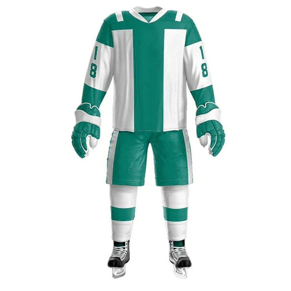 Top quality Ice Hockey Uniform Custom Made Ice Hockey Jerseys Team Wear Set With Custom Logo And Design