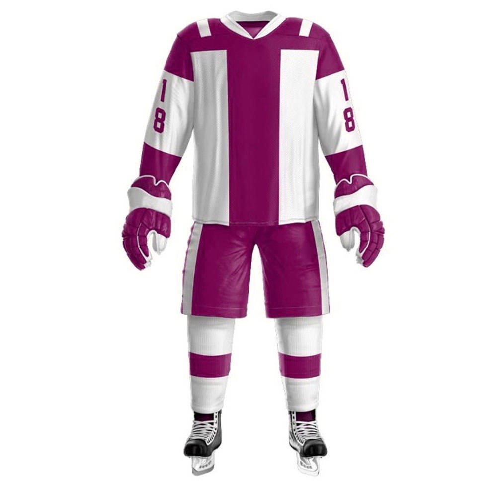 Top quality Ice Hockey Uniform Custom Made Ice Hockey Jerseys Team Wear Set With Custom Logo And Design