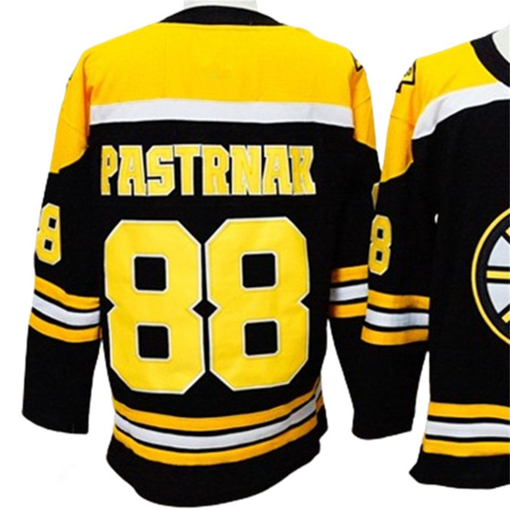 New Custom team Hockey Jerseys 88# PASTRNAK 63# MARCHAND Hockey Jersey Embroidery Shirts Sports Wear