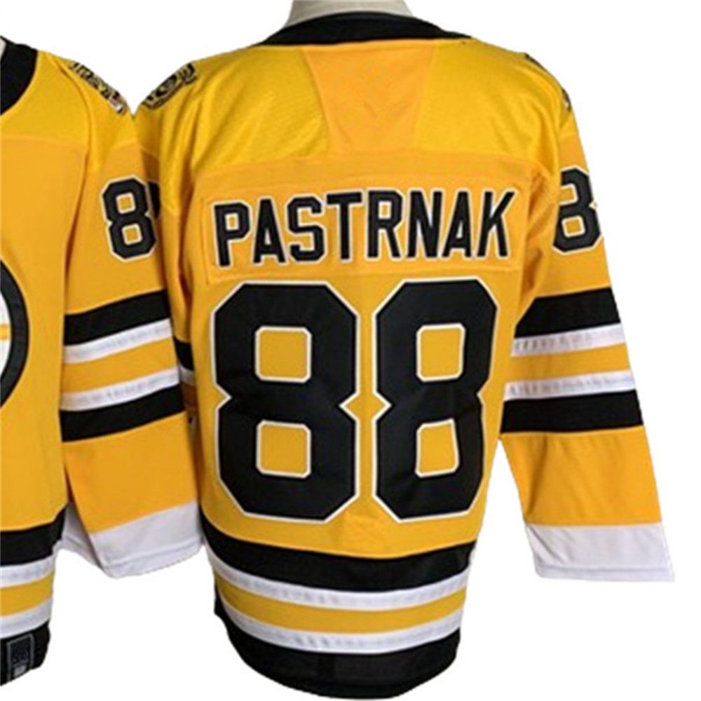 New Custom team Hockey Jerseys 88# PASTRNAK 63# MARCHAND Hockey Jersey Embroidery Shirts Sports Wear