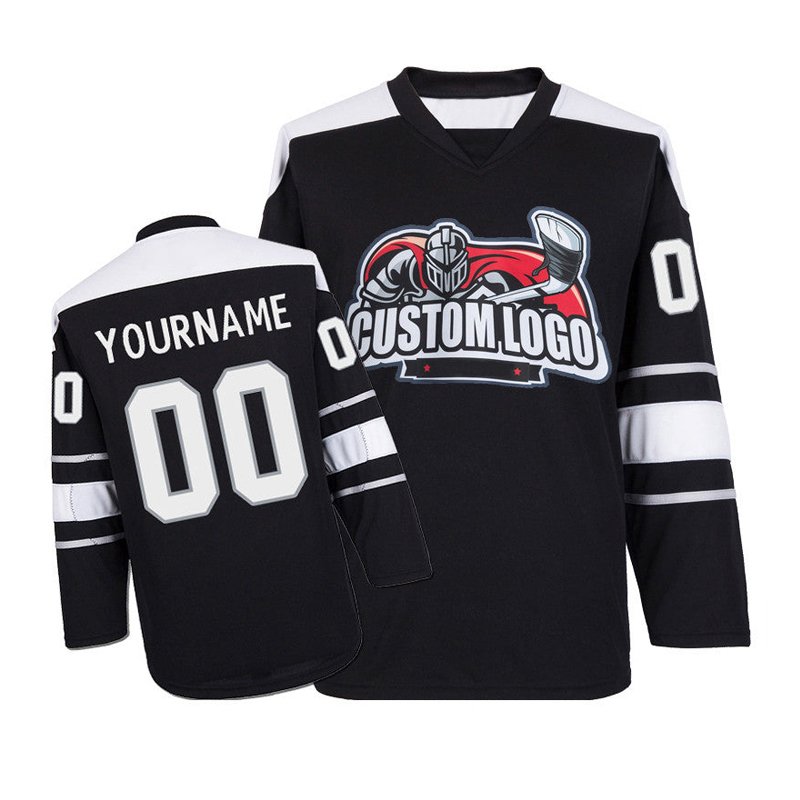 OEM Professional Polyester Customized Embroidery Tackle Twill Ice Hockey Jersey