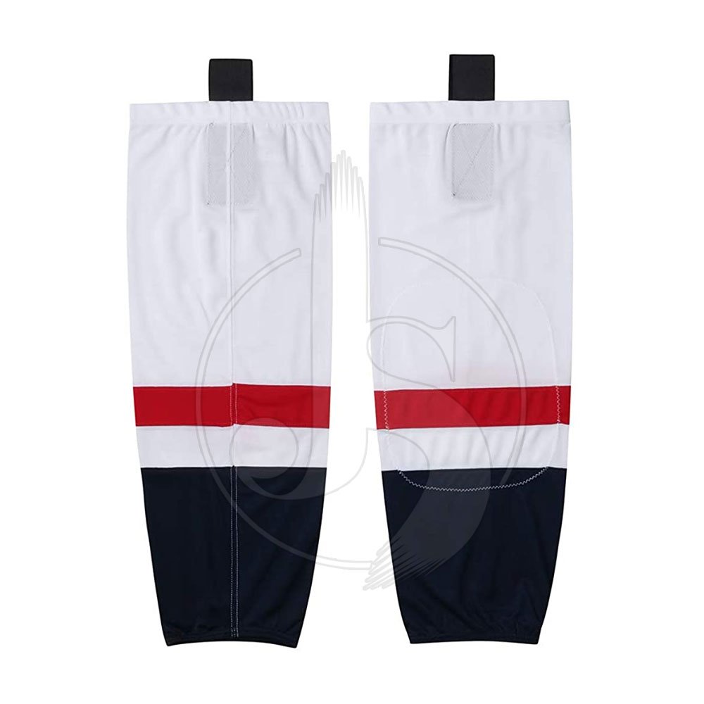 Ice Hockey Knitted Customize Socks Tight Hockey Leg Warmer Socks Youth Stripe Mesh Practice Ice Hockey Socks