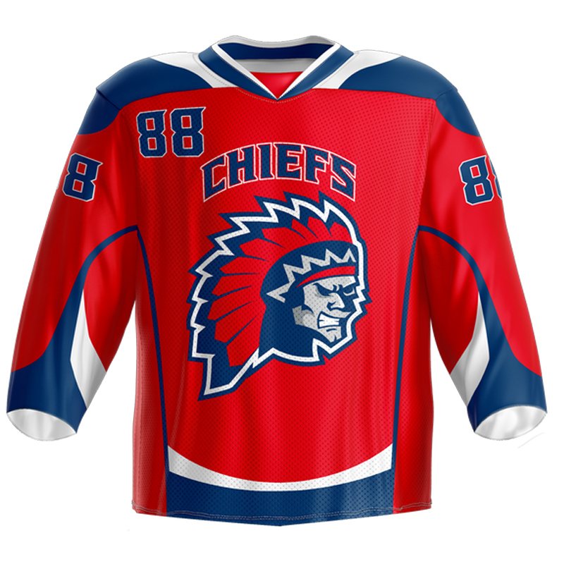 High quality sublimation embroidered long sleeve custom man ice hockey jersey and socks embroidery
