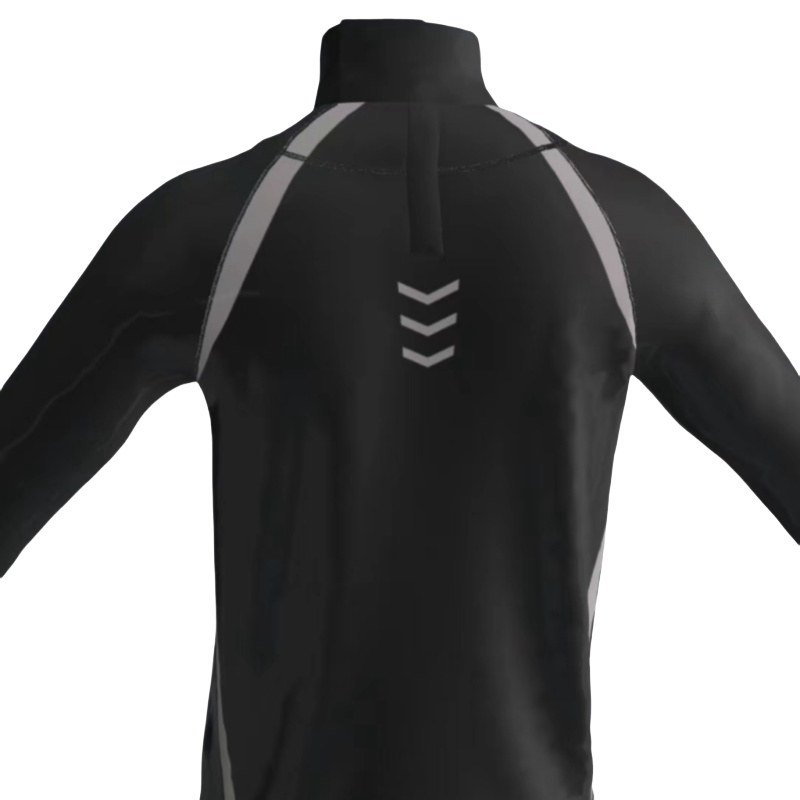 Ice Hockey Neck Guard Adult Top Guard Shirt Raglan Sleeves Breathable Poly Ice Hockey Baselayer Shirt