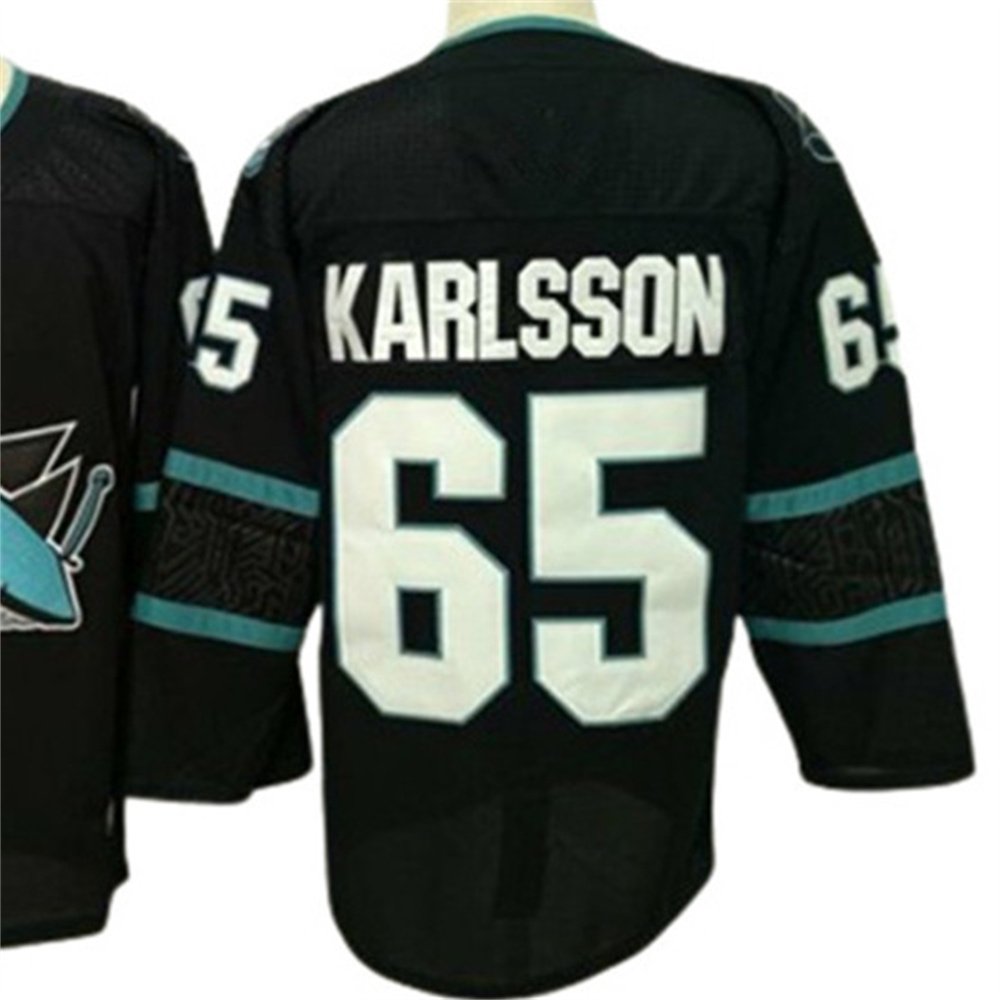 Custom team Hockey Jerseys 39# COUTURE 65# KARLSSON 88# BURNS Hockey Jersey Embroidery Shirts Sports Wear