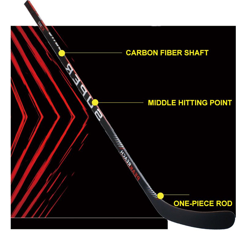 New Top Model Custom Brand Promotional Carbon Fiber Ice Hockey Sticks Icehockey Stick Youth