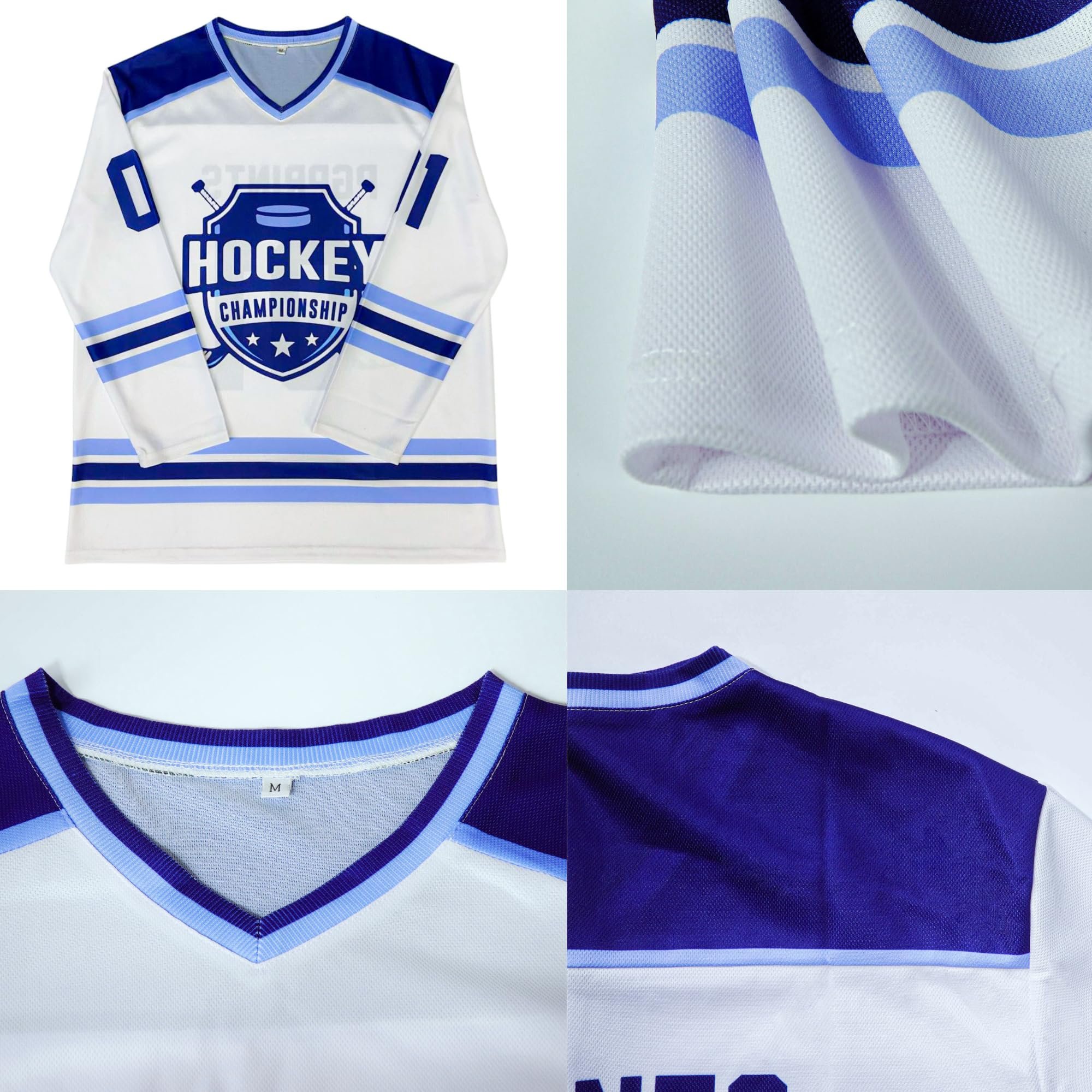 Breathable Comfortable Ice Hockey Uniform Jersey Personalized V-Neck Sports Custom Ice Hockey Wear Jersey For Men Women Youth