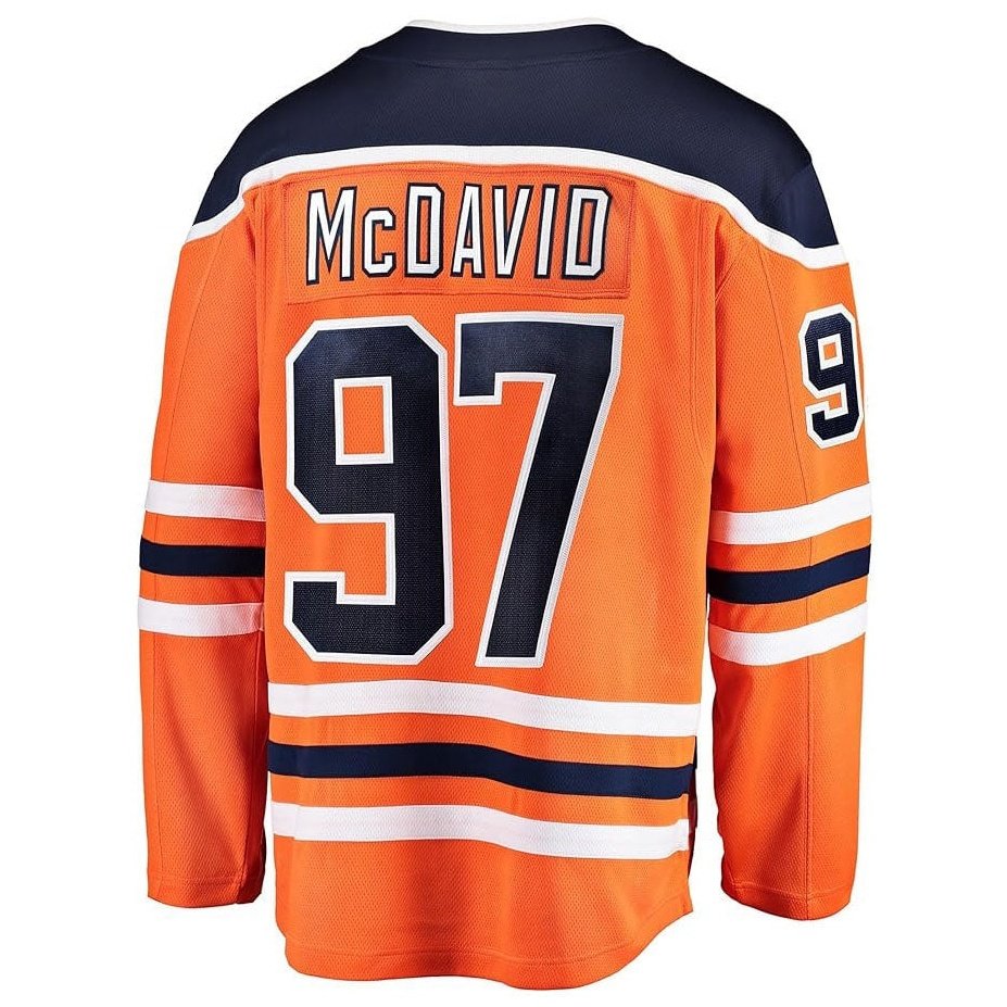 Wholesale Edmonton Hockey Jersey Men's Stitched USA Ice Hockey Uniform 97 Connor McDavid 99 Wayne Gretzky