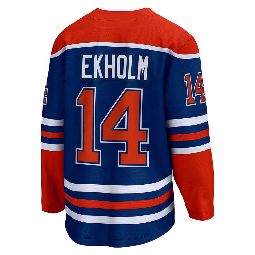 Wholesale Edmonton Hockey Jersey Men's Stitched USA Ice Hockey Uniform 97 Connor McDavid 99 Wayne Gretzky